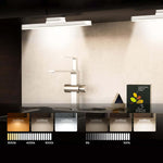 Portable magnetic light being used as an under-cabinet kitchen light or wardrobe lamp without wiring