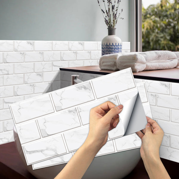 MarbleShift™ Peel & Stick Wall Tiles