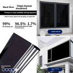 Black Silver premium window film for heat control with high thermal insulation features and UV blocking rate.